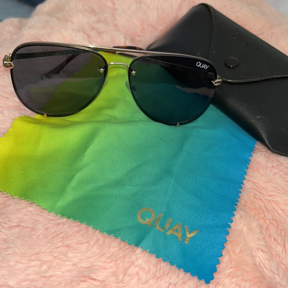 Quay Australia high key mini rimless 126 sunglasses